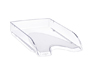 CORBEILLE  COURRIER CEP HAPPY POLYSTYRNE ANTICHOC A4 SUPERPOSABLE VERTICALE/ESCALIER 348X257X66MM COLORIS CRISTAL