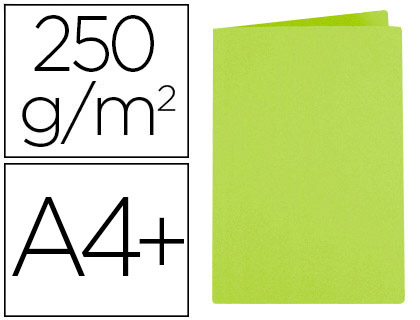 CHEMISE EXACOMPTA SUPER CARTE 240X320MM 210G COLORIS VERT CLAIR PACK 100 UNITS