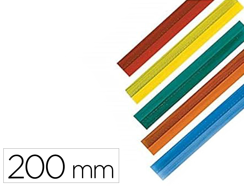 CAVALIER ESSELTE AUTO-ADHSIF DCOUPABLE 200MM 5 BANDES COLORIS VERT BLEU ROUGE BLANC ORANGE