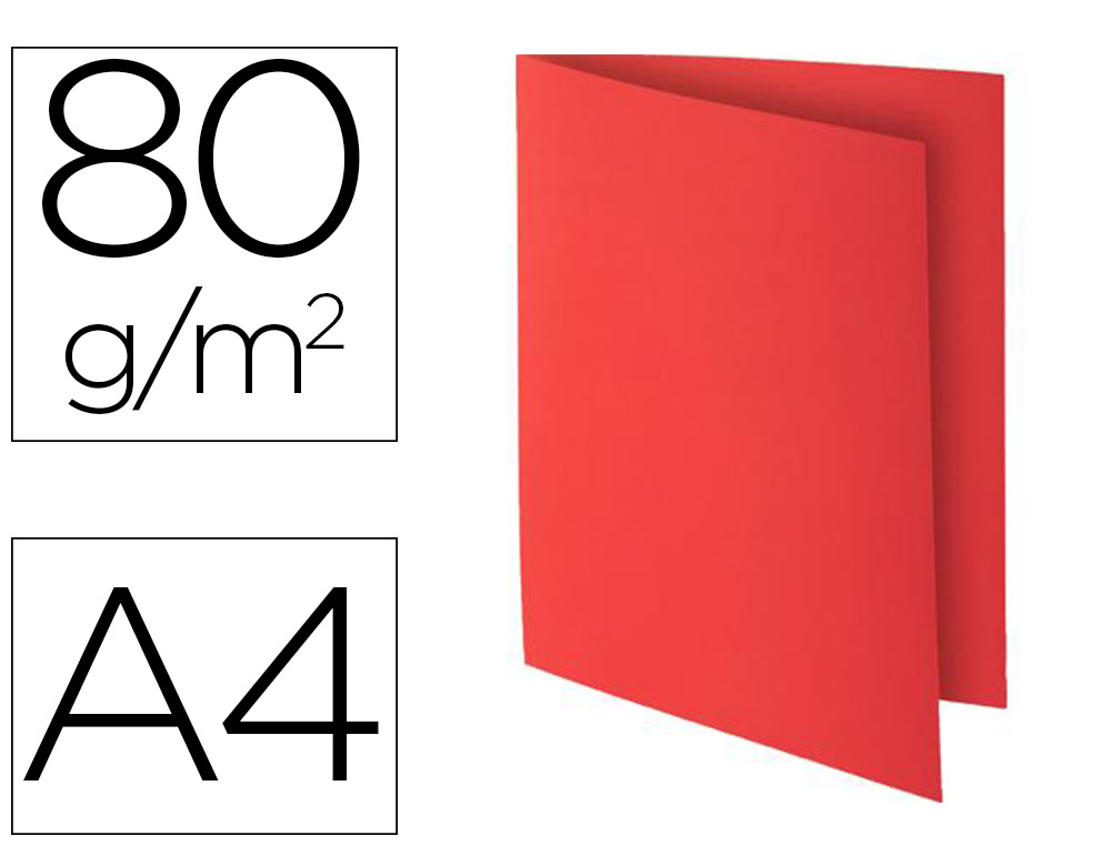 SOUS-CHEMISE EXACOMPTA ROCK'S 220X310MM 80G COLORIS ROUGE PACK 100 UNITS