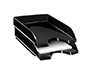 CORBEILLE  COURRIER CEP HAPPY POLYSTYRNE ANTICHOC A4 SUPERPOSABLE VERTICALE/ESCALIER 348X257X66MM COLORIS NOIR