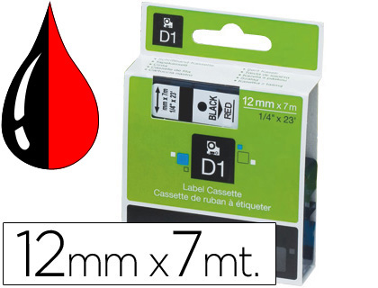 DYMO Rouleau d'étiquettes 99017 S0722460 50 x 12 mm papier blanc 220 pc(s)  permanente Etiquette pour dossiers suspendus