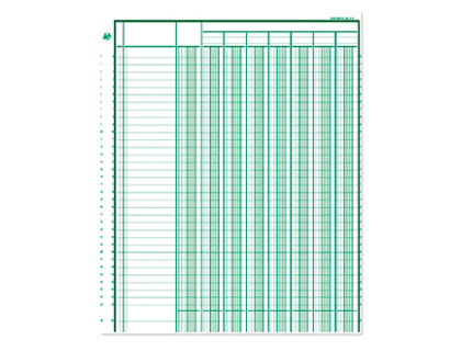 REGISTRE PIQRE EXACOMPTA COLONNES 250X320MM 31 LIGNES 4 COLONNES/PAGE 80 PAGES