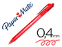 STYLO-BILLE PAPER MATE INKJOY 100 CRITURE MOYENNE 0.7MM ENCRE ULTRA DOUCE RSISTE BAVURES RTRACTABLE COLORIS ROUGE