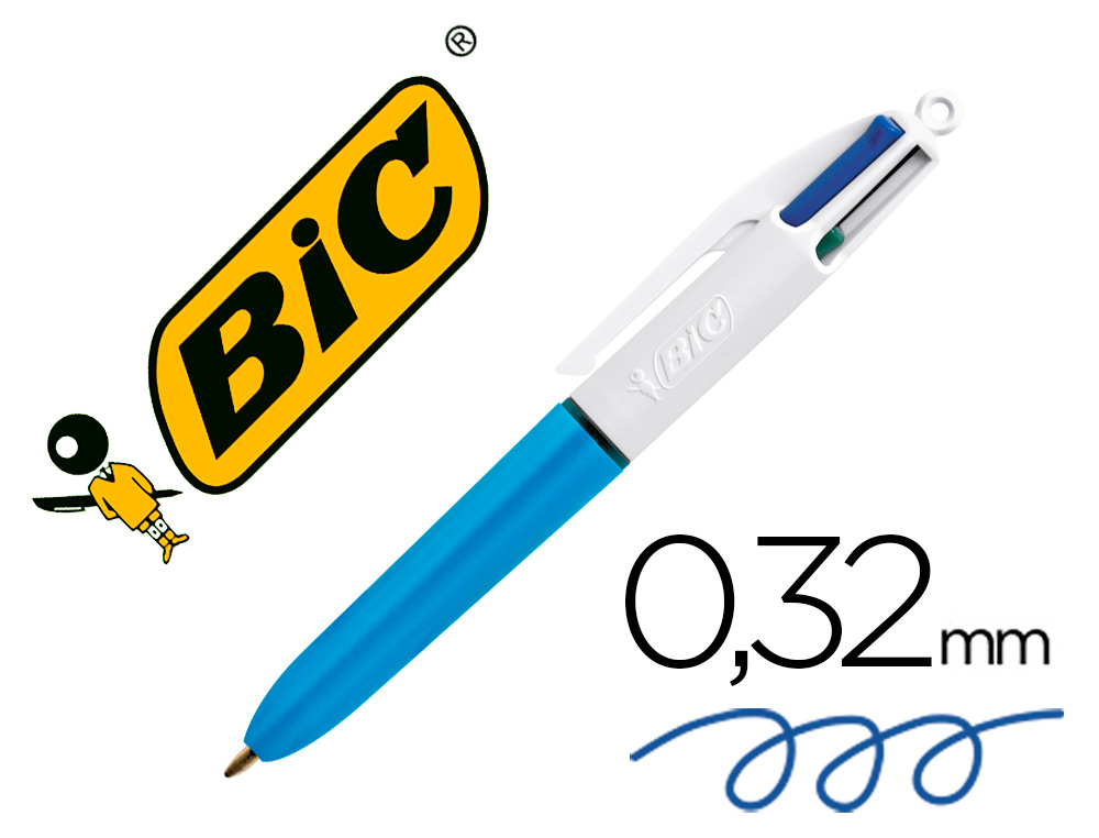 Stylo Bic 4 couleurs classiques - Stylo à bille à la Fnac