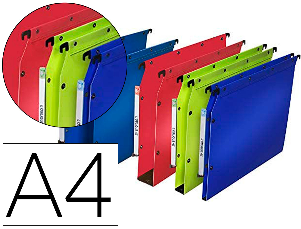 DOSSIER SUSPENDU ELBA ULTIMATE POLYPROPYLNE ARMOIRE FOND V ENTRAXE 330MM PORTE-TIQUETTE COLORIS ROUGE BOTE 10 UNITS