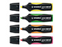 SURLIGNEUR STABILO GREEN BOSS COLOGIQUE POINTE BISEAUTE ENCRE BASE EAU RSISTANTE LUMIRE POCHETTE 4 UNITS