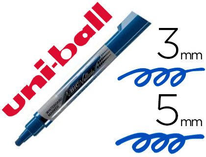 MARQUEUR BIC VELLEDA TANK EFFAABLE POINTE OGIVE TRAC 3/5MM ENCRE LIQUIDE VISIBLE CORPS PLASTIQUE COLORIS BLEU