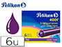 CARTOUCHE PELIKAN COURTE STANDARD VIOLET TUI 6 UNITS