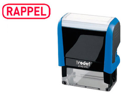 FORMULE COMMERCIALE TRODAT XPRINT RAPPEL EMPREINTE 44X15MM ENCRAGE AUTOMATIQUE RECHARGEABLE ROUGE