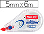 CORRECTEUR TIPP-EX MINI POCKET MOUSE DVIDOIR RUBAN 5MMX6M AVEC FILM PROTECTEUR NIVEAU RUBAN VISIBLE PAQUET INDIVIDUEL