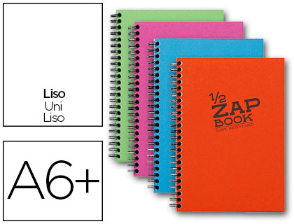 CLAIREFONTAINE Carnet croquis ZAP BOOK SPIRALE A5 80g 160 Feuilles