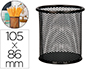POT  CRAYONS Q-CONNECT MAILLE MTALLIQUE HAUTEUR 105MM DIAMTRE 86MM COLORIS NOIR