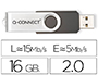 CL USB Q-CONNECT 2.0 16GB VITESSE LECTURE 18MB/S CRITURE 8MB/S CAPUCHON ROTATIF