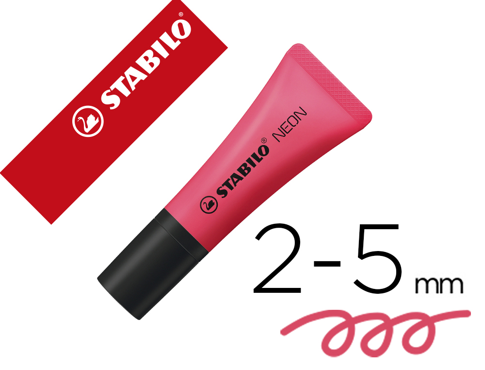 SURLIGNEUR STABILO NON FLUORESCENCE INTENSE SCHE APRS 4H TUBE GLOSS COLORIS ROSE