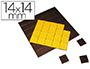 AIMANT ADHSIF SIGN CARR INVISIBLE 14X14MM 1 FACE ADHSIVE 1 FACE MAGNTIQUE PACK 48 UNITS