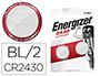 PILE ENERGIZER MINIATURE APPAREILS LECTRONIQUES I.C.E. CR2430 3V BLISTER 2 UNITS