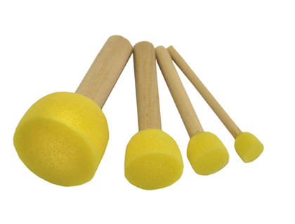 BROSSE  POCHER PINSELFABRIK SOIE RONDE 4 TAILLES ASSORTIES LOT 4 UNITS