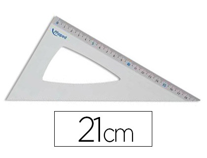 Maped Incassable - Équerre plastique 21 cm - 60° - incassable Pas