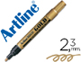 MARQUEUR ARTLINE PERMANENT POINTE MOYENNE CONIQUE 2.3MM TOUS SUPPORTS CORPS MTAL ENCRE PIGMENTE RSISTE EAU COULEUR OR