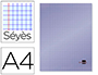 CAHIER PIQU LIDERPAPEL COUVERTURE PLASTIQUE SOUPLE A4 21X29,7CM 96 PAGES SYS COLORIS VIOLET