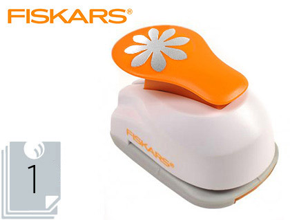 PERFORATEUR FANTAISIE FISKARS LEVIER MEDIUM 20/25MM MOTIF FLEUR 1 COULEUR/TAILLE