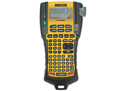 IMPRIMANTE TIQUETTES DYMO RHINO 5200 DCOLLAGE FACILE ADHSION INDUSTRIELLE TOUCHES PROGRAMMABLES 5 MATRIAUX