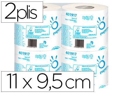 PAPERNET 6 rouleaux Papier toilette 2 plis pure cellulose blanc