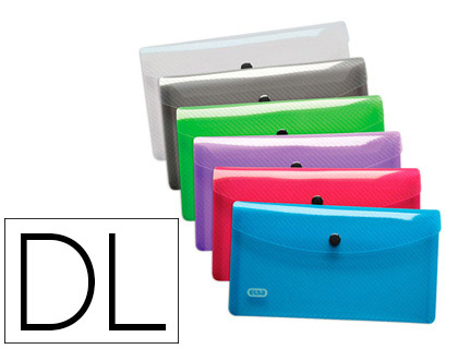 CHEMISE POCHETTE OXFORD HAWA POLYPROPYLNE TRANSLUCIDE DL 125X220MM COLORIS ASSORTIS