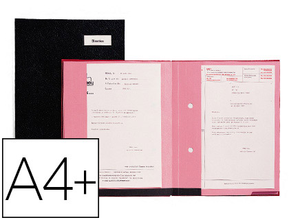 PARAPHEUR EXTENDOS SRIE 233 PLASTIQUE 24 COMPARTIMENTS BUVARD ROSE DOS EXTENSIBLE FEUILLETS SIMPLES A4+ 240X320MM NOIR