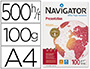 PAPIER NAVIGATOR MULTIFONCTION PRSENTATION A4 100G/M2 BLANCHEUR 169 OPACIT 97 RIGIDIT 100 500 FEUILLES