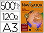 PAPIER NAVIGATOR MUTLIFONCTION COLOUR DOCUMENTS A3 120G/M2 BLANCHEUR 169 OPACIT 98 RIGIDIT 50 500 FEUILLES