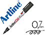MARQUEUR ARTLINE 750 PERMANENT TEXTILE POINTE FINE CONIQUE 0.7MM CORPS MTAL COULEUR NOIR