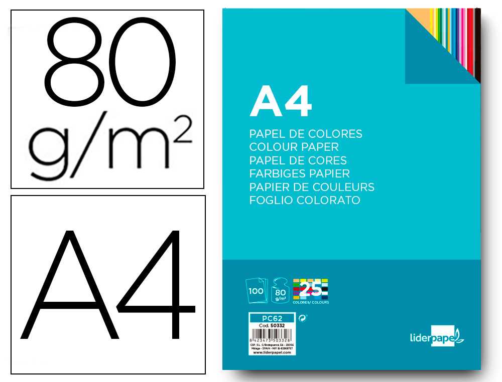 FEUILLES DE PAPIER COULEUR 80 g