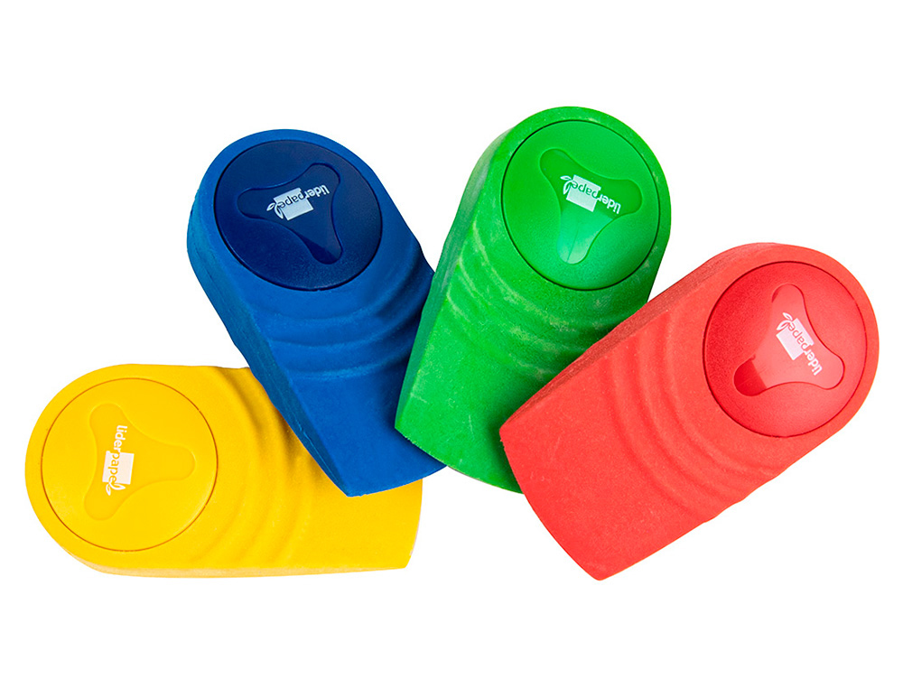 GOMME LIDERPAPEL 10X30X57MM COLOGIQUE SANS PVC PRHENSION PLASTIQUE COLORIS ASSORTIS