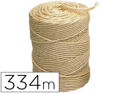 FICELLE SISAL COLOGIQUE LIDERPAPEL 2/3 FILS IDAL COLIS TRAVAUX MANUELS DCORATION ROULEAU 2KG LONGUEUR 334M CRU