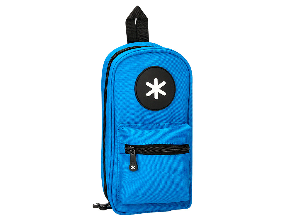 TROUSSE OVALE ANTARTIK AVEC 4 COMPARTIMENTS 230 X 50 X 120  MM BLEU