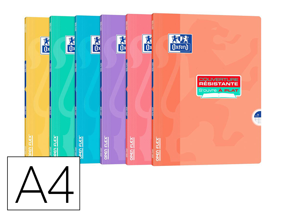 CAHIER HAMELIN OPENFLEX PASTEL AGRAFE 210X297 96      PAGES OPTIK PAPER SEYES