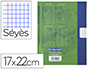 CAHIER PIQUE CLAIREFONTAINE BROUILLON COUVERTURE CARTE OFFSET PAPIER VELIN SURFIN 17X22CM 48P SEYES 56G COLORIS VERT