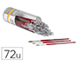 PINCEAU O'COLOR POILS PONEY IDEAL GOUCHACHE ET AQUARELLE VIROLE ALUMINIUM MANCHE BOIS LAQUE 24 X N6 10 14 BOITE 72 UNI