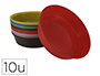 ASSIETTE O'COLOR TRI ET PEINTURE DIAMETRE 13CM        COLORIS ASSORTIS LOT 10       UNITES
