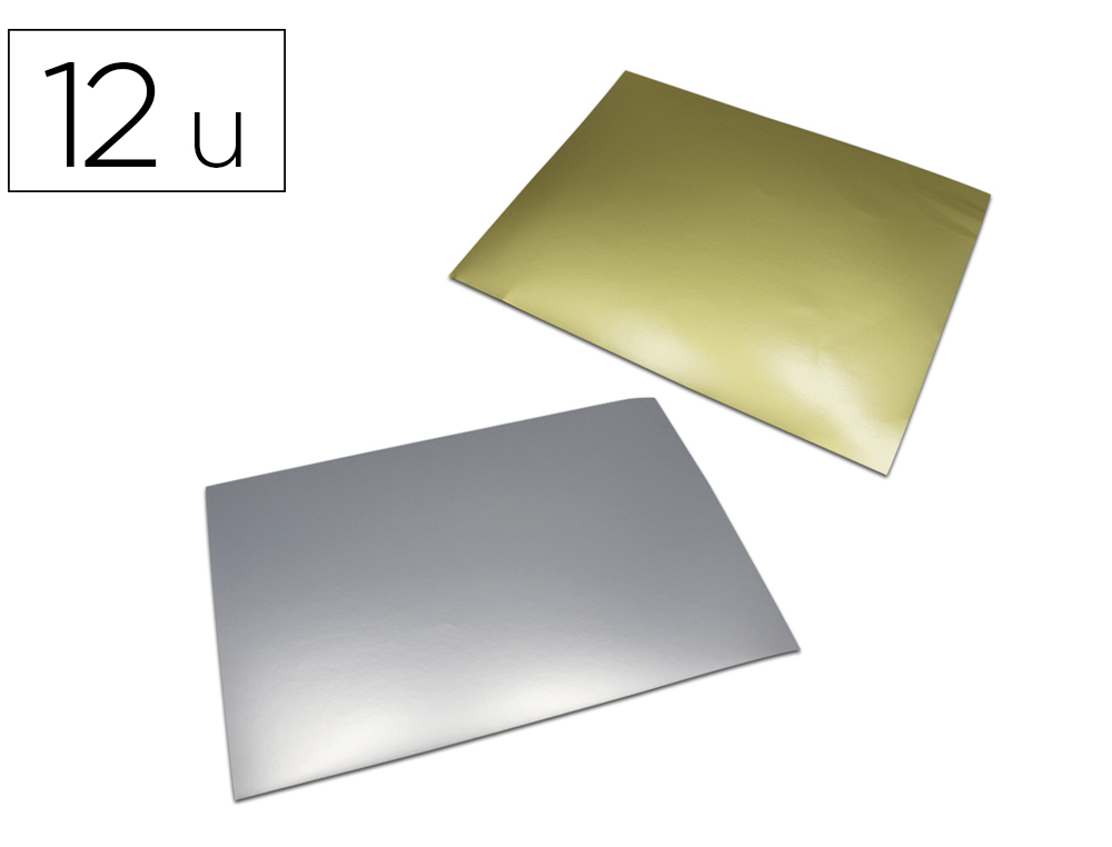 FEUILLE METAL O'COLOR A REPOUSSER A4 ALUMINIUM COLORIS OR ET ARGENT SACHET  12 UNITES