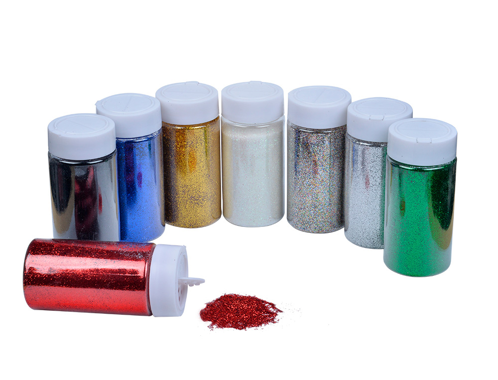 PAILLETTES O'COLOR ULTRA BRILLANTES COLORIS ASSORTIS   POT SALIERE 250GR SCHOOLPACK  8 UNITES