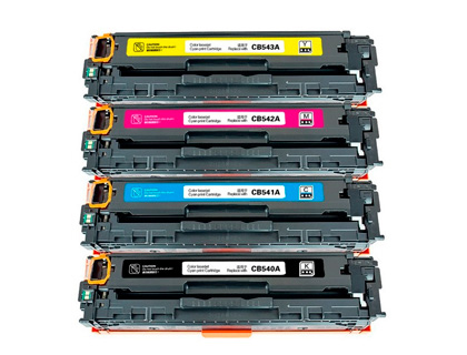 TONER CLOVER COMPATIBLE HP COLOR LASERJET CP1215/CP1515 COULEUR CYAN MAGENTA JAUNE NOIR MULTIPACK 4 UNITS