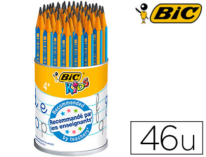 LA PAPET  CRAYON BIC KIDS GRAPH ERGO BEGINNER EVOLUTION MINE HB 4MM POT 46  UNITÉS