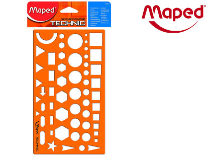 NORMOGRAPHE MAPED TECHNIC ANTICHOC AVEC 10 FORMES DIFFRENTES