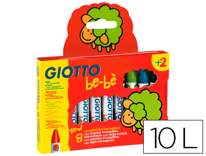 Etui de 10 crayons cire Giotto Bébé