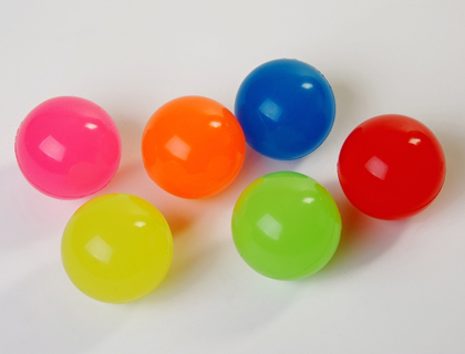 BALLE REBOND PLASTICO ROTOTECH 80% DIAMTRE 65MM 125G