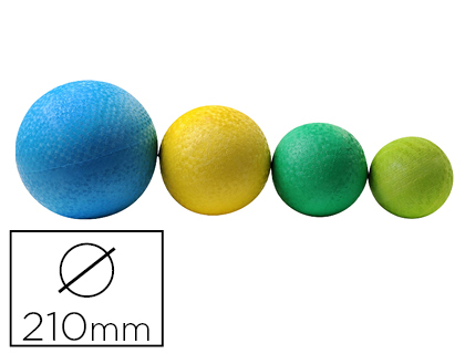 BALLON PLASTICO ROTOTECH EN CAOUTCHOUC DIAMTRE 210MM 420G COLORIS BLEU