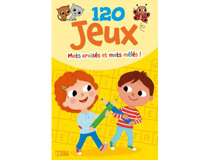 BLOC D'ACTIVITS DITIONS LITO 120 JEUX MOTS CROISS MLS ET FLCHS 128 PAGES 160X240MM